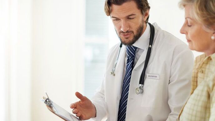 a woman at a doctor's appointment